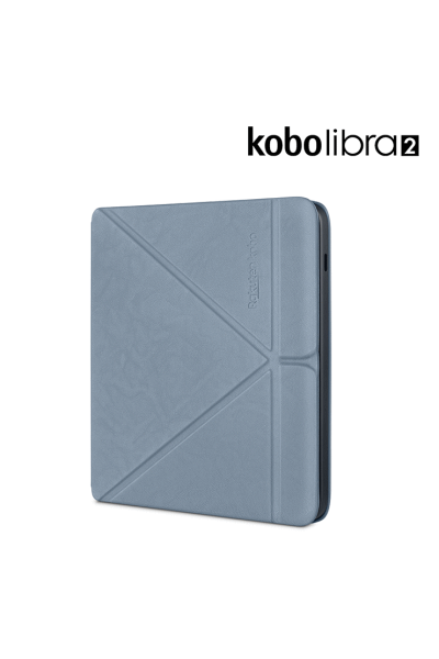 Kobo Libra 2 Black Bundle with Slate Blue SleepCover