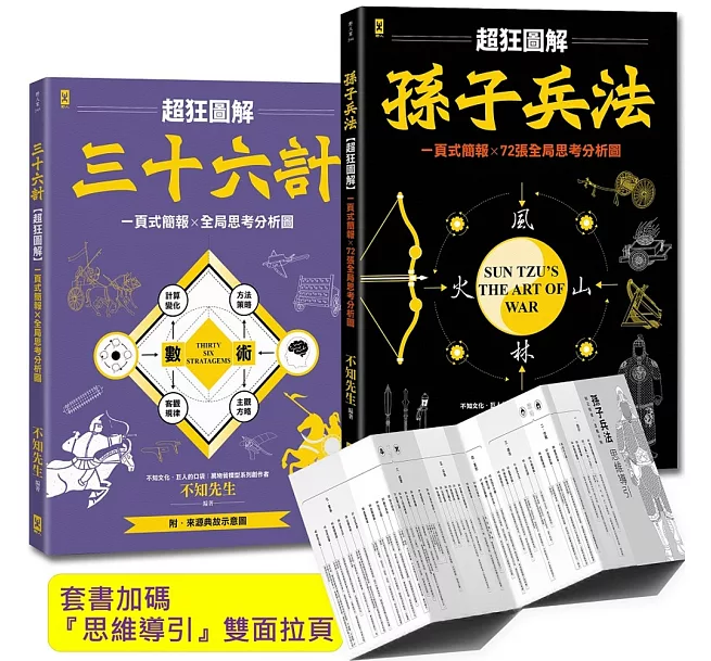 孫子兵法＋三十六計（超狂圖解（2冊套書））——一頁式簡報╳全局思考